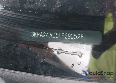 2020 Kia Rio Lx from USA, damaged, VIN 3KPA24AD5LE293526